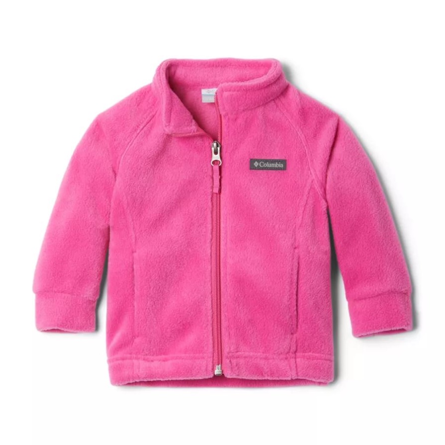 מעיל צמר קפיצי בנטוון לתינוקות ורוד Ice Columbia