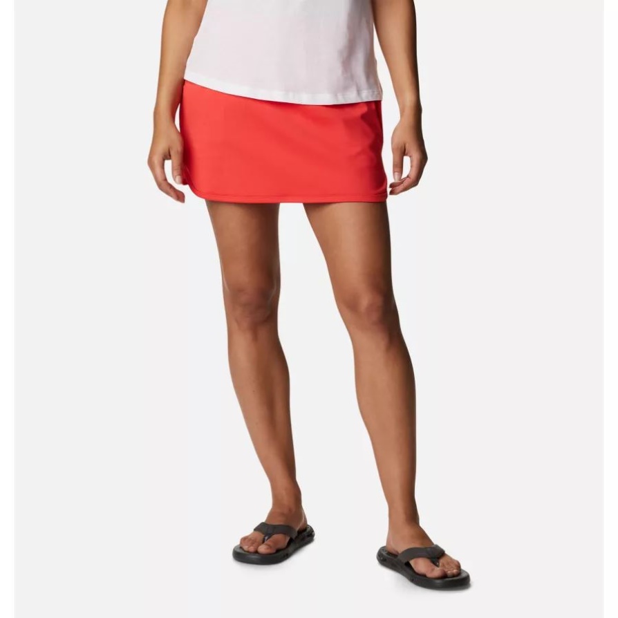 אדום היביסקוס קולומביה נשים חולי נחל מתיחה Skort