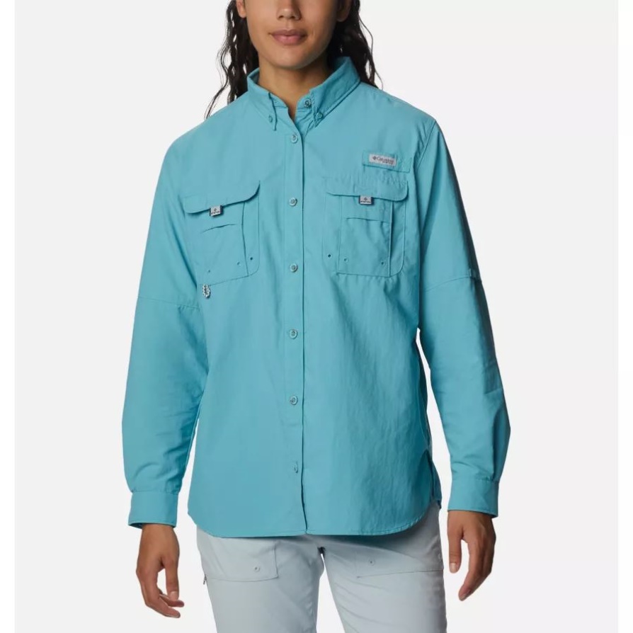 Sea ​​wave Columbia נשים Pfg בהמה חולצה עם שרוולים ארוכים
