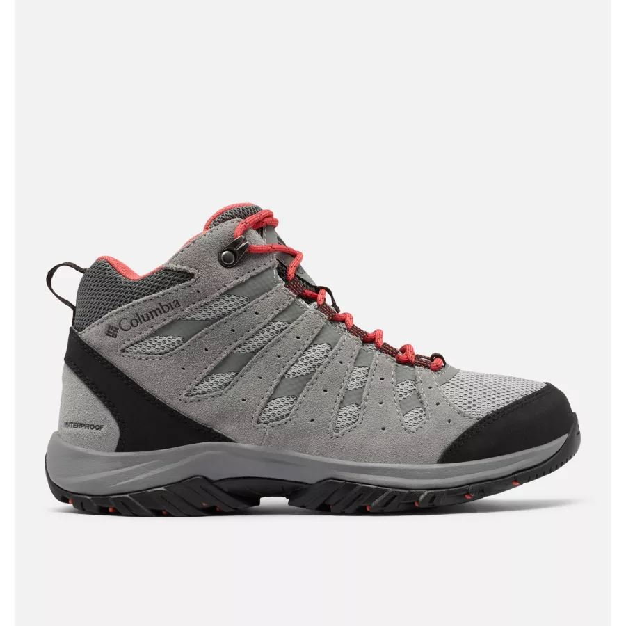 Steam/red Coral Women's Redmond Iii Mid עמיד למים מגף הליכה קולומביה
