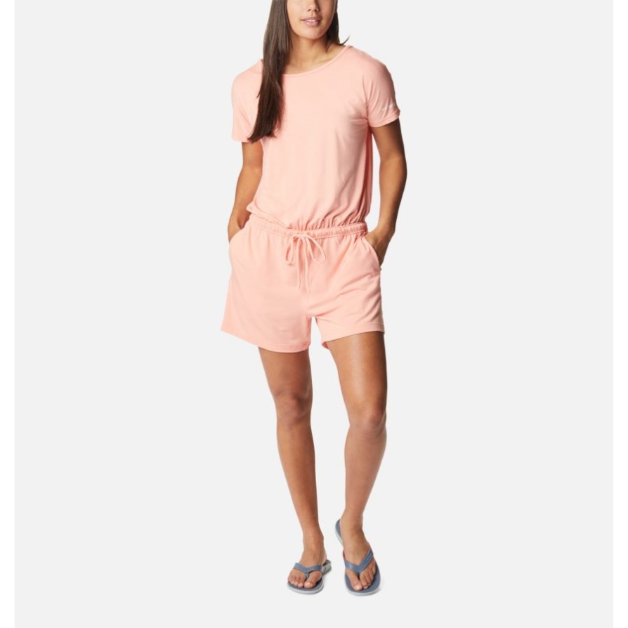 Tiki Pink Columbia נשים Pfg Slack Water Spiral Romper