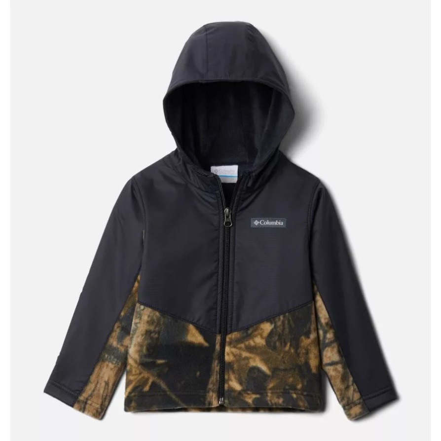פעוט Steens Mt Overlay Hoodie Columbia Timberwolf הדפס/שחור