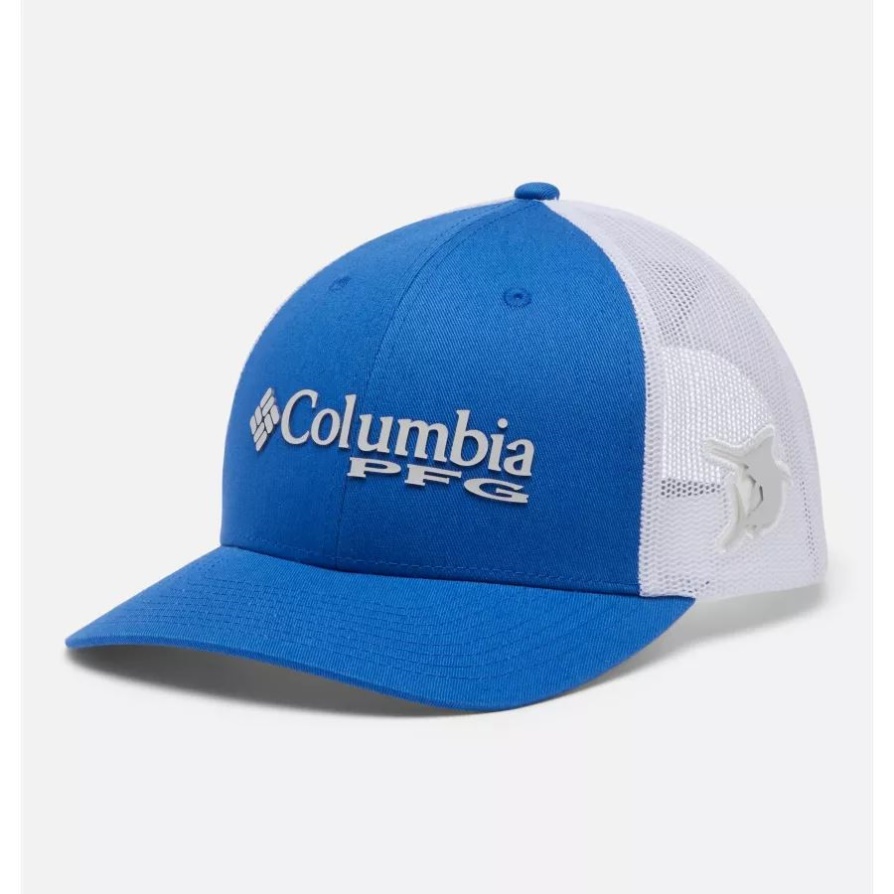 כחול חי/מרלין קולומביה Pfg לוגו רשת Snapback באמצע כתר