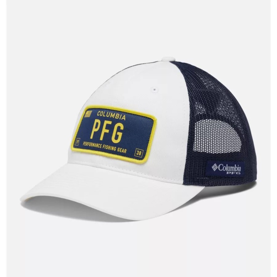 לוחית רישוי לבן/אורגון Pfg Trucker Patch Snapback Columbia