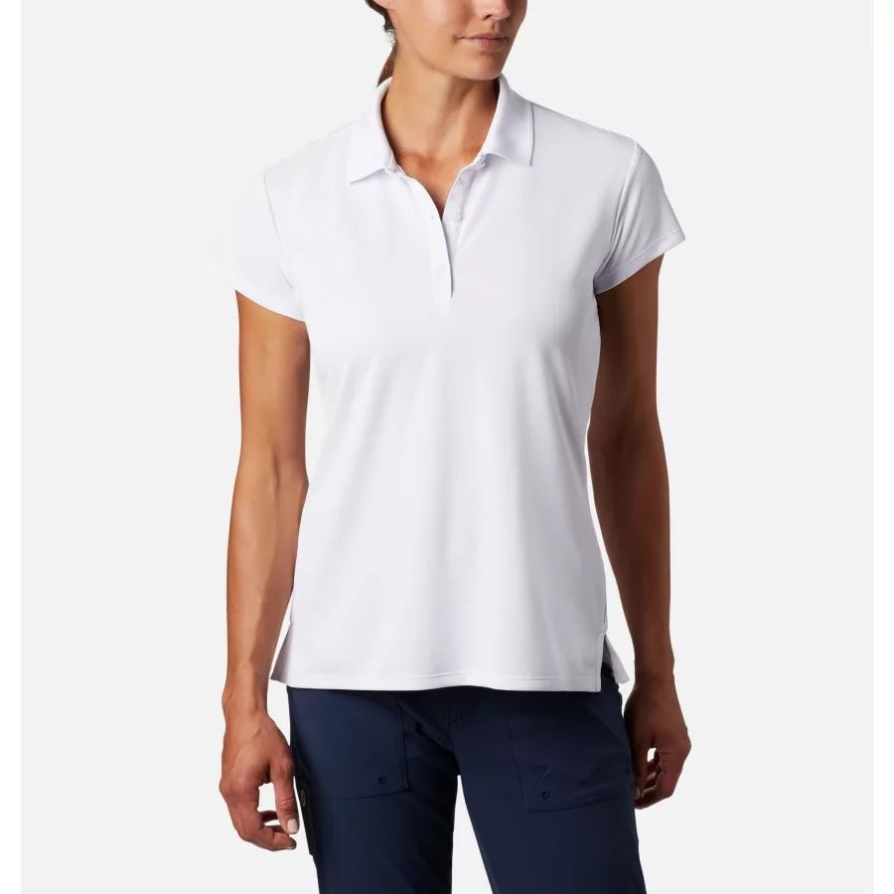Pfg נשים לבן Innisfree פולו שרוולים קצרים קולומביה