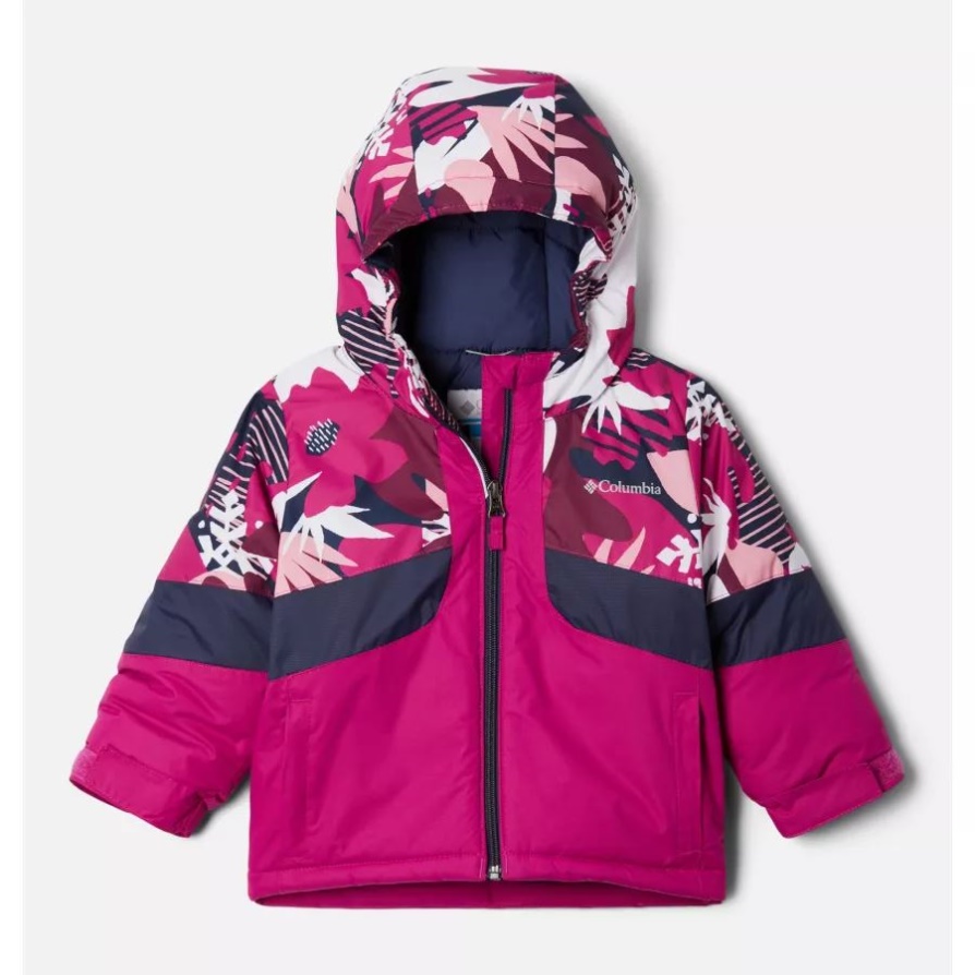 ז'קט Wild Fuchsia/wild Fuchsia Scraptanical Columbia מותג בנות לפעוטות Horizon Ride Ii