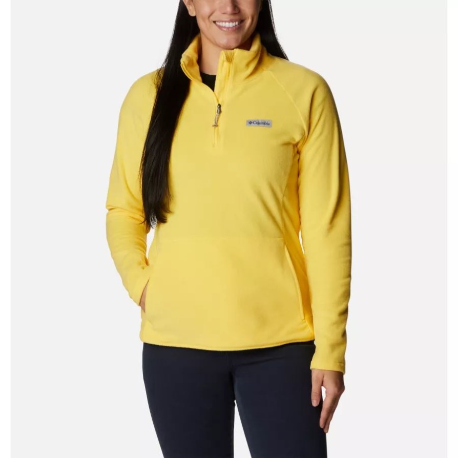 Ali Peak Ii Quarter Zip סוודר צמר לנשים Sun Glow Columbia