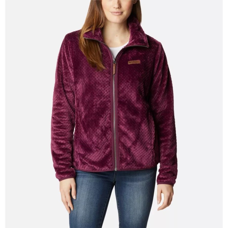 נשים Fire Side Ii Sherpa Full Zip פליס קולומביה מותג Marionberry