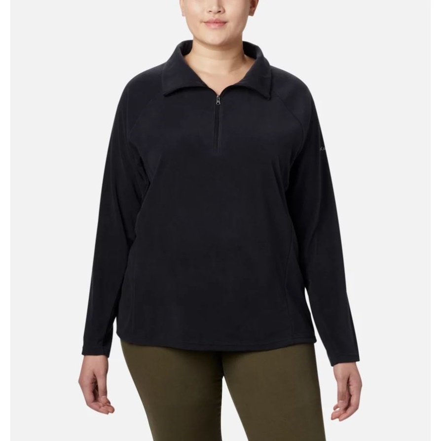 נשים Glacial Iv 1/2 Zip פלוס סייז קולומביה שחור