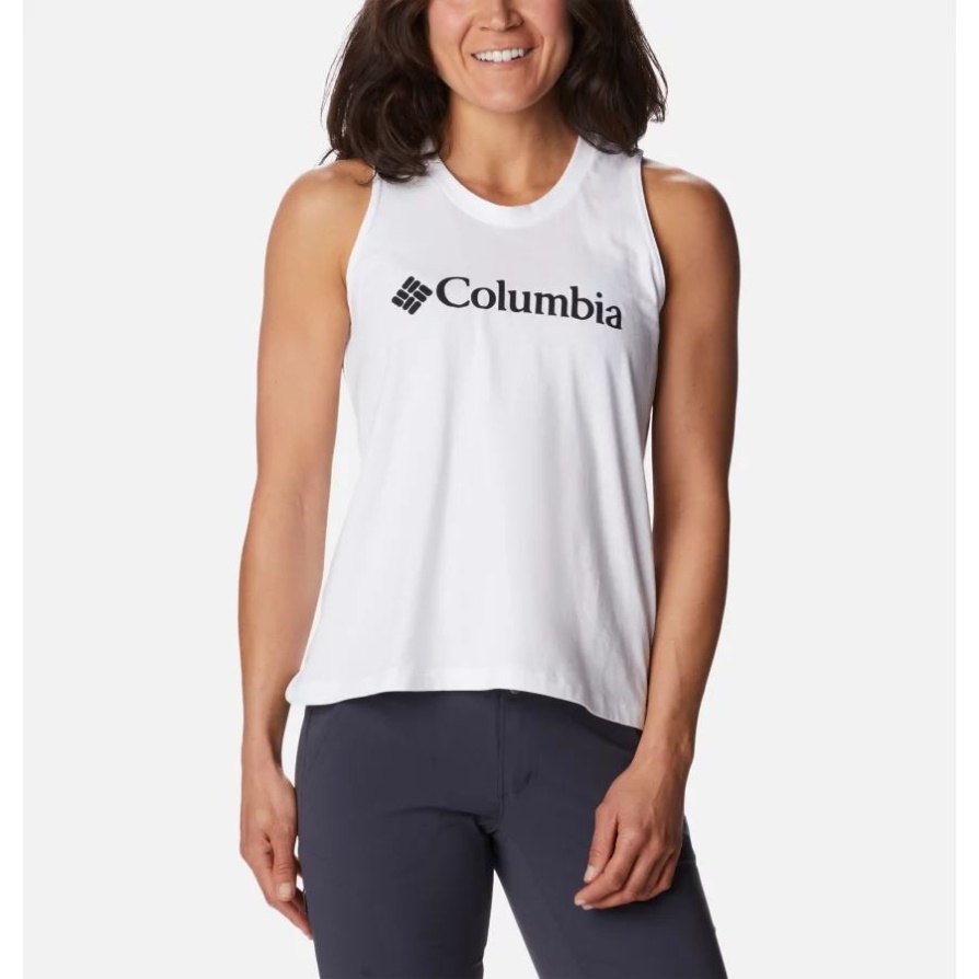 נשים North Cascades Tank Columbia לבן/שחור מותג
