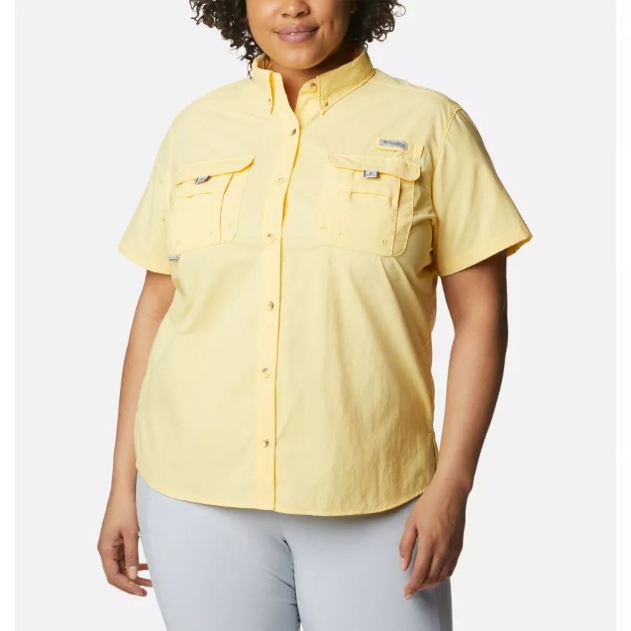 נשים Pfg Bahama שרוול קצר פלוס מידה קולומביה תירס מתוק