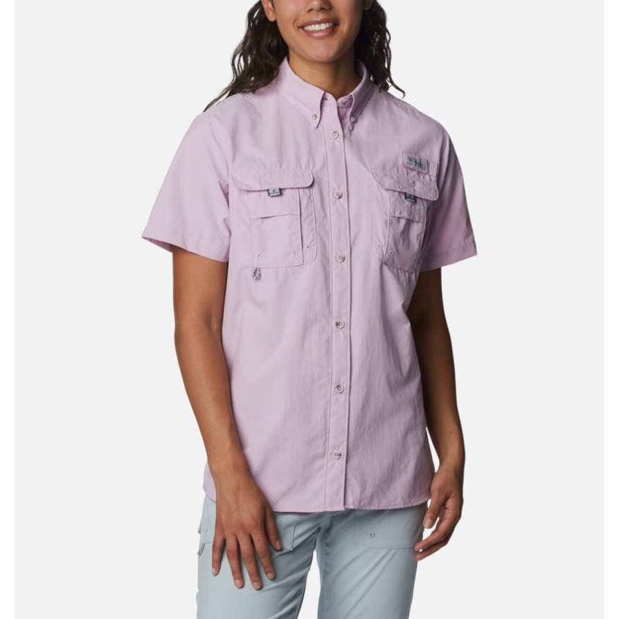 חולצת שרוולים קצרים בהמה Pfg לנשים, Columbia Aura