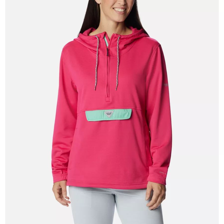 נשים Pfg Skiff Guide Fleece אנורק קולומביה קקטוס ורוד/קלפ