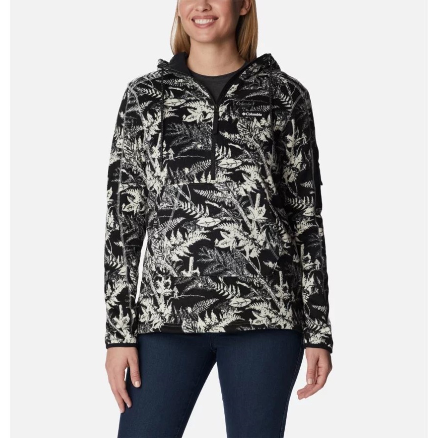 סוודר לנשים מזג אוויר סוודר קפוצ'ון גיר North Woods Tonal Columbia