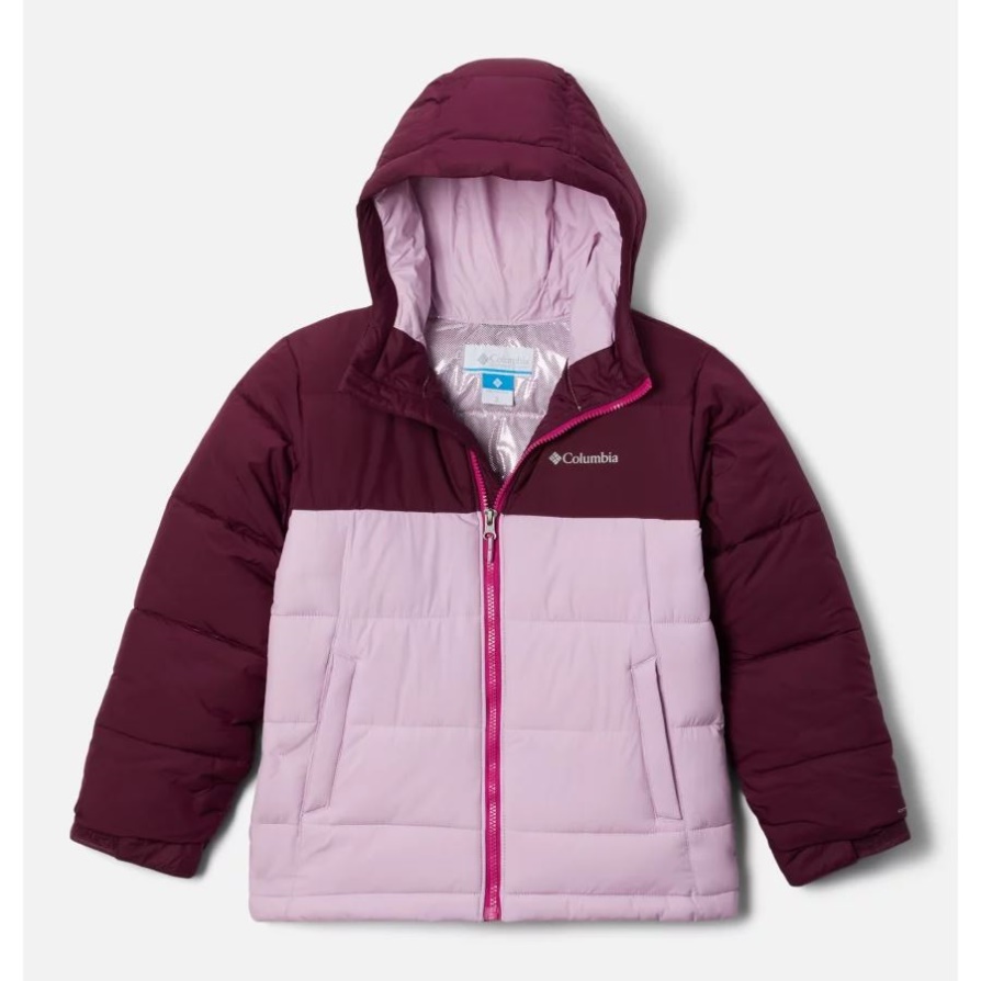 Youth Pike Lake Jacket Puffer מבודד Columbia Marionberry/aura
