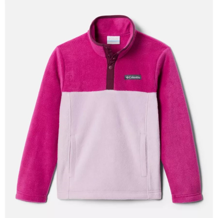 Youth Steens Mtn Fleece Pullover Columbia Aura/פוקסיה פראית